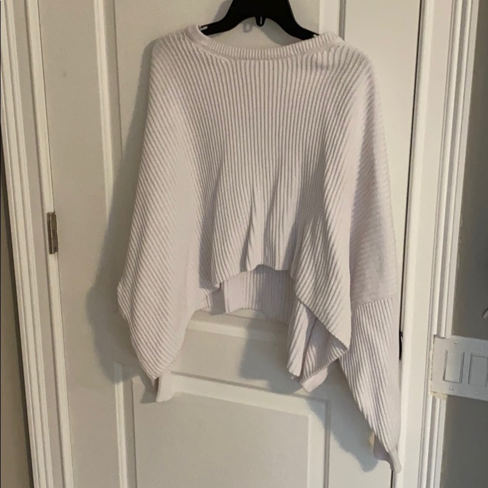 Cropped Free People white sweater